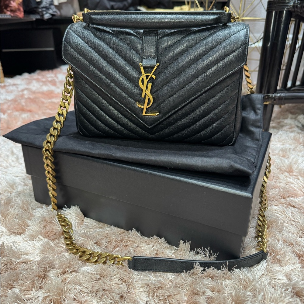 Authentic Saint Laurent college medium should bag new without tags - Picture 13 of 13